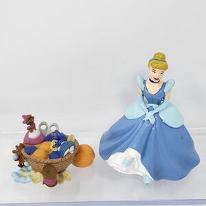 PVC Mouses AND Cendrillon Disney | Jaq Gus | Cake Topper | Disney